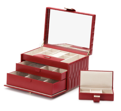 Wolf 1834 - Caroline Medium Jewelry box red